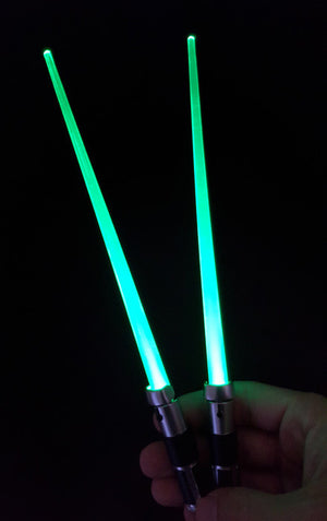 Star Wars lightsaber chopsticks!