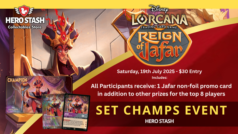 Disney Lorcana TCG - Reign of Jafar Set Championship!  Hero Stash