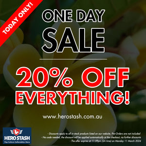 ADELAIDE CUP SPECIAL - 20% OFF EVERYTHING IN STOCK!