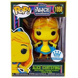 Alice in Wonderland - Alice (Curtsying) Blacklight Funko Shop Exclusive Pop! Vinyl Figure