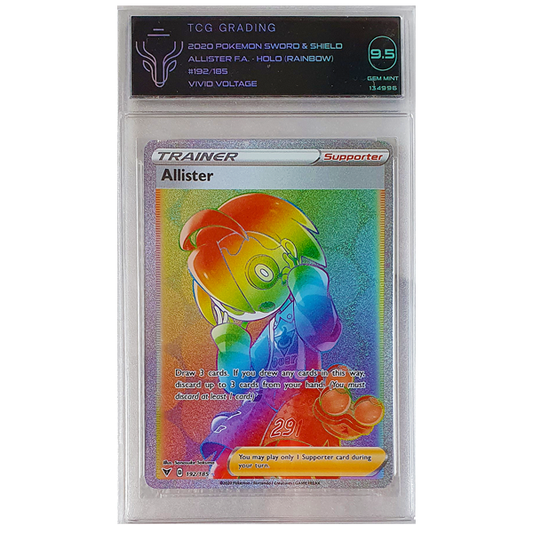 POKÉMON TCG - Allister Hyper Rare - 192/185 - TCG Graded 9.5