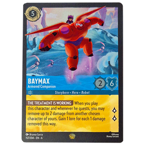 Disney Lorcana TCG - Baymax Armored Companion - 157/204 - Legendary - Cold Foil