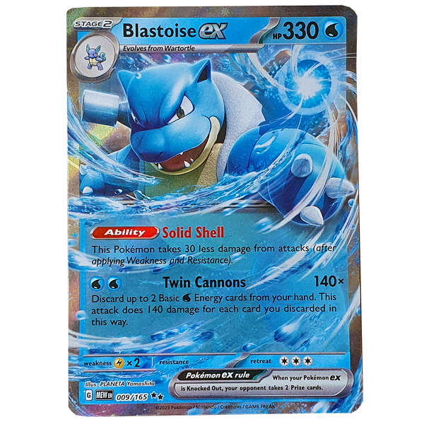 POKÉMON TCG - Blastoise EX Ultra Rare - 009/165