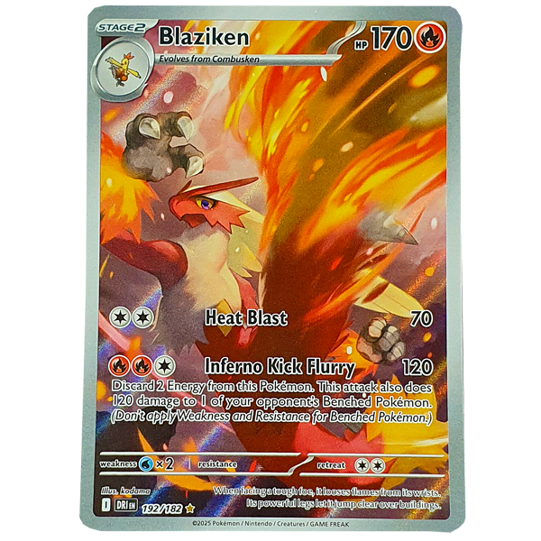 POKÉMON TCG - Blaziken Illustration Rare - 192/182
