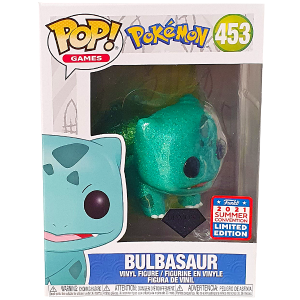 Pokemon Bulbasaur Diamond Glitter FunKon SDCC 2021 Exclusive Pop