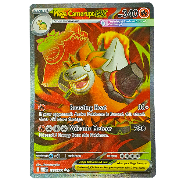 POKÉMON TCG - Mega Camerupt ex Ultra Rare - 156/132