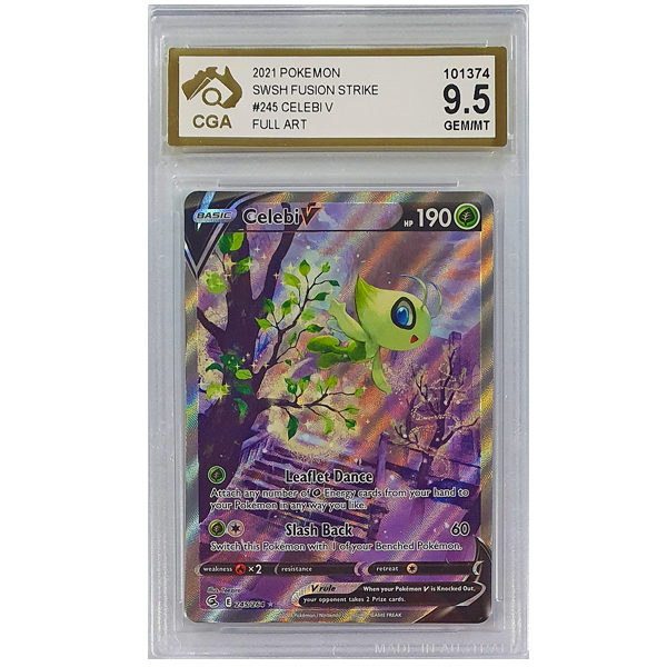 Exclusive Alternate Art Celebi popular V 245/264 Full Art Secret Rare Fusion Strike NM