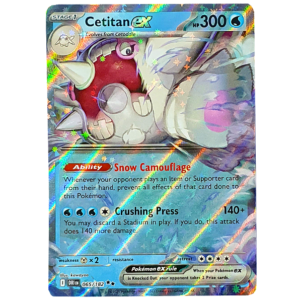 POKÉMON TCG - Cetitan ex Ultra Rare - 065/182