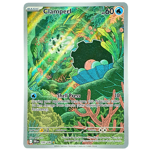 POKÉMON TCG - Clamperl Illustration Rare - 195/182