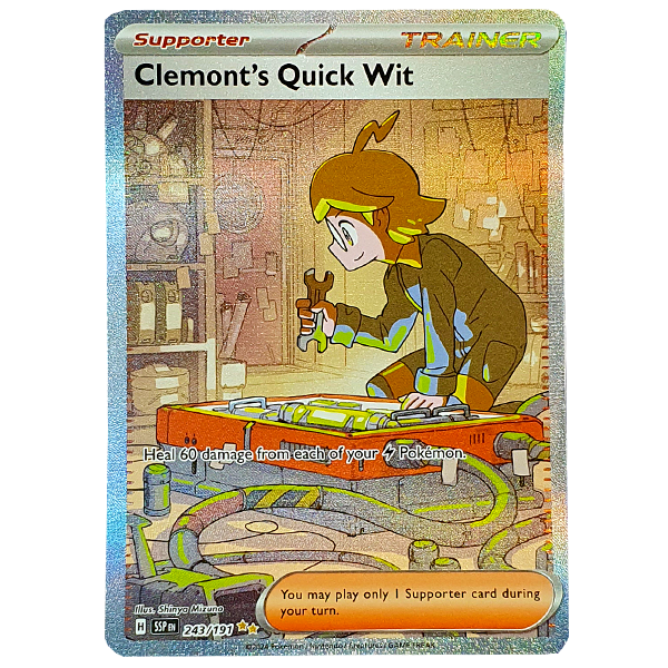 POKMON TCG - Clemont's Quick Wit Special Illustration Rare - 243/191   Hero Stash