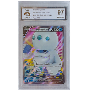 POKÉMON TCG - Galarian Darmanitan V Full Art - 169/185 - CGA Graded 97