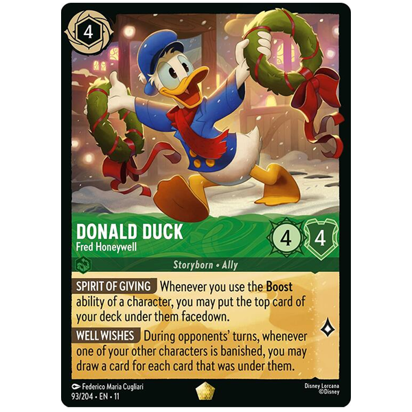 Disney Lorcana TCG - Donald Duck Fred Honeywell - 93/204 Hero Stash Disney Lorcana TCG - Donald Duck Fred Honeywell - 93/204 Hero Stash