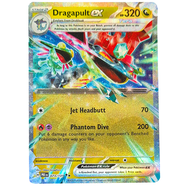 POKMON TCG - Dragapult EX Ultra Rare - 073/131 Hero Stash POKMON TCG - Dragapult EX Ultra Rare - 073/131 Hero Stash