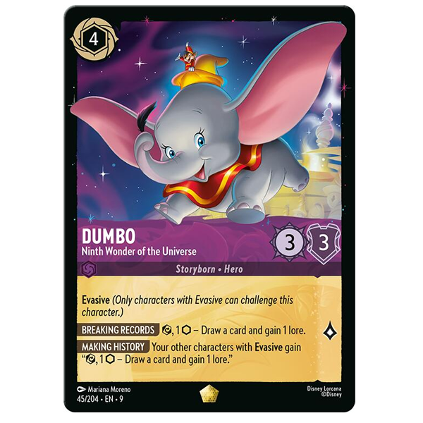 Disney Lorcana TCG - Dumbo Ninth Wonder of the Universe - 45/204