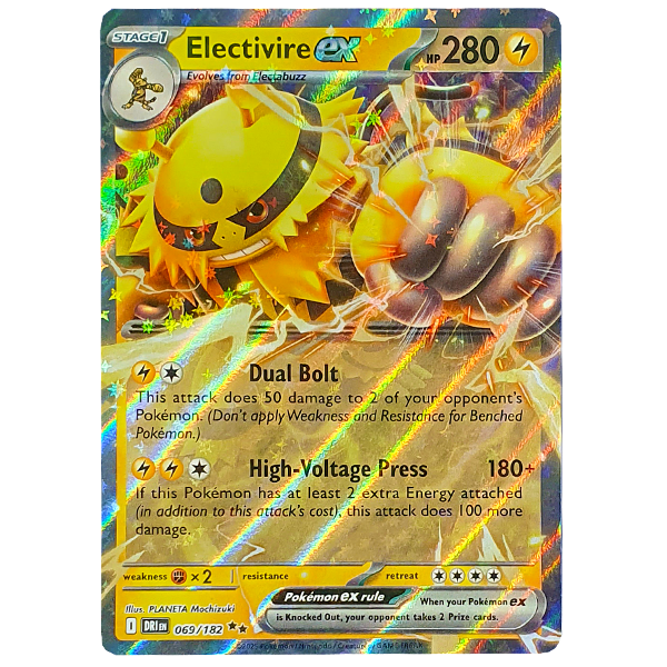 POKMON TCG - Electivire ex Ultra Rare - 069/182 Hero Stash POKMON TCG - Electivire ex Ultra Rare - 069/182 Hero Stash
