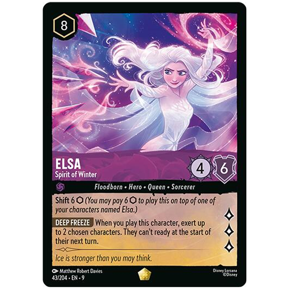 Disney Lorcana TCG - Elsa Spirit of Winter - 43/204