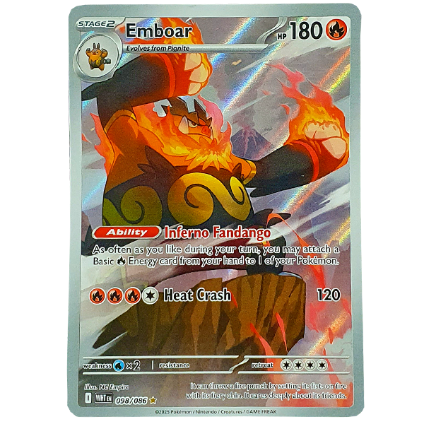 POKÉMON TCG - Emboar Illustration Rare - 098/086
