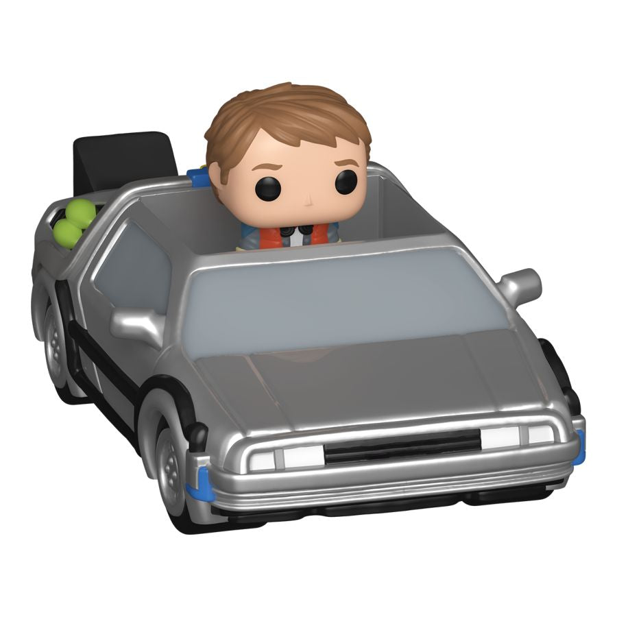 PRE-ORDER Back to the Future - Marty McFly & Delorean Bitty Pop! Rides Vinyl Figure - PRE-ORDER