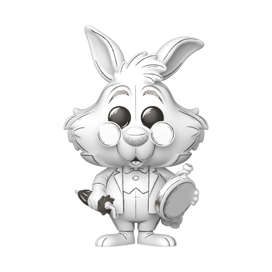 PRE-ORDER Disney: Sketched - White Rabbit Pop! Vinyl Figure - PRE-ORDER