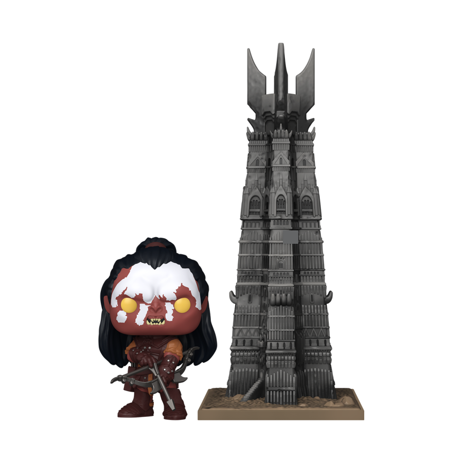 PRE-ORDER The Lord of the Rings - Lurtz with Orthanc Pop! Town Vinyl Figure - PRE-ORDER
