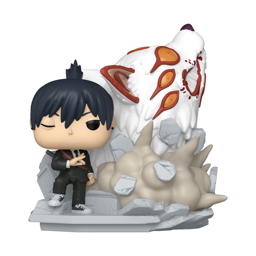 PRE-ORDER Chainsaw Man - Aki with Fox Devil Pop! Moment Vinyl Figure - PRE-ORDER