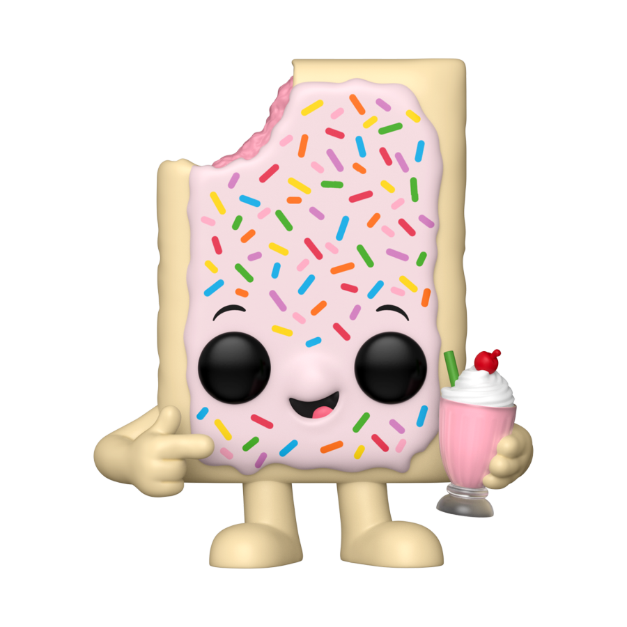 PRE-ORDER Pop Tarts - Pop Tarts Mascot Strawberry Milkshake Pop! Vinyl Figure - PRE-ORDER