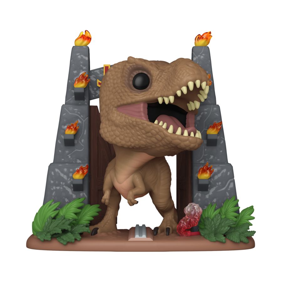 PRE-ORDER Jurassic Park - Tyrannosaurus Rex (with Gates) Exclusive Pop! Deluxe Vinyl Figure - PRE-ORDER