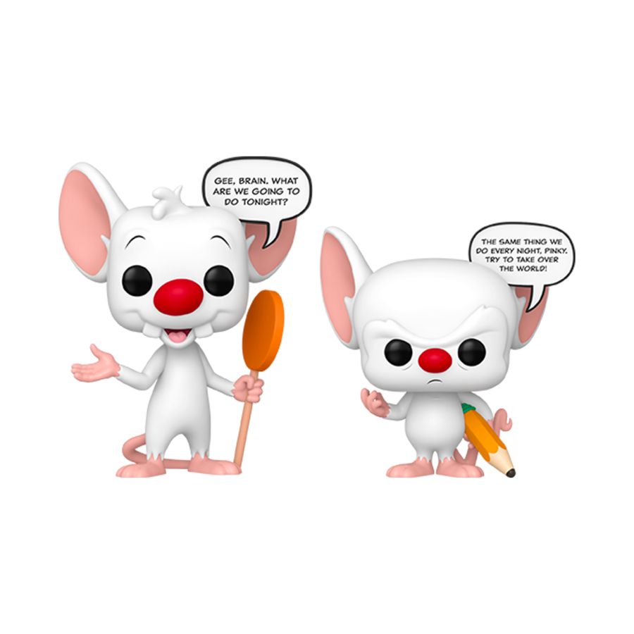 PRE-ORDER Pinky & The Brain - Pinky & The Brain Glow Pop! Vinyl Figure - PRE-ORDER