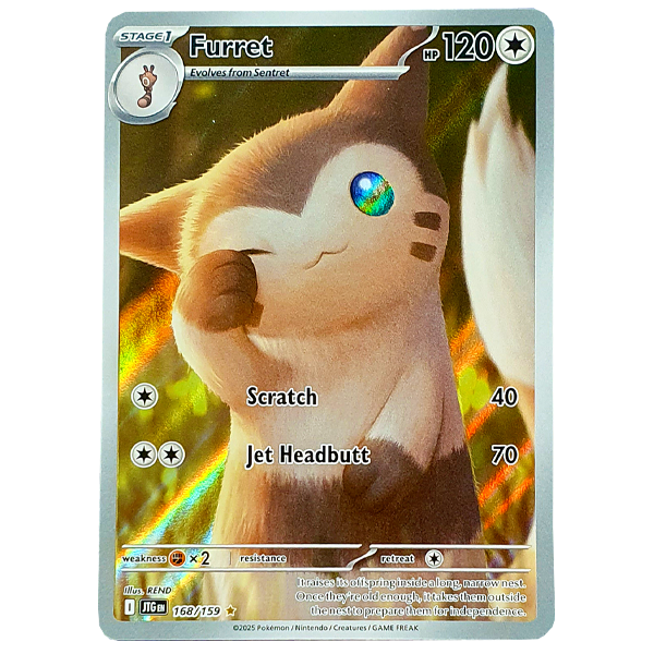 POKÉMON TCG - Furret Illustration Rare - 168/159