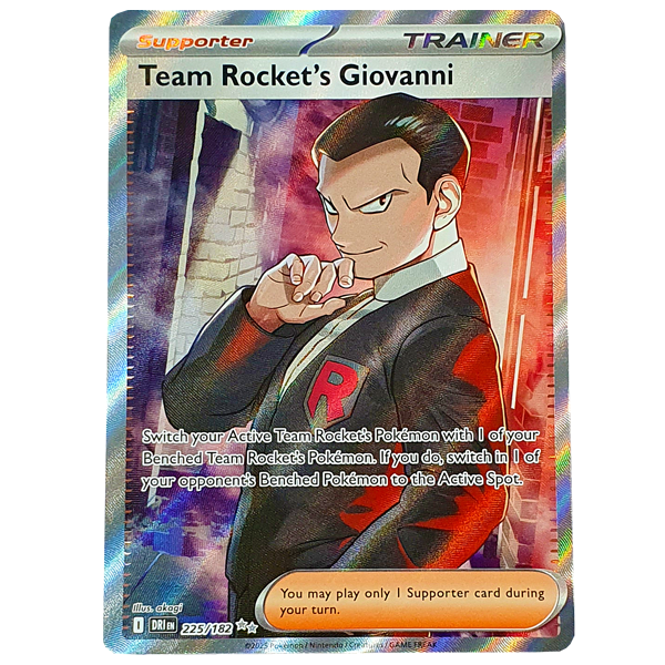 POKÉMON TCG - Team Rocket's Giovanni Ultra Rare - 225/182