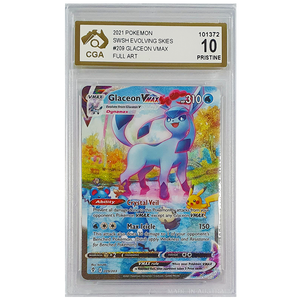 POKÉMON TCG - Glaceon VMax Alternate Art Secret Rare - 209/203 - CGA Graded 10