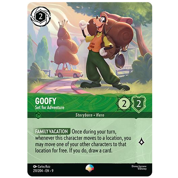 goofy movie lorcana cards Disney Lorcana TCG - Goofy Set for Adventure - 211/204