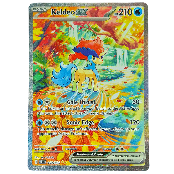 POKÉMON TCG - Keldeo ex Special Illustration Rare - 167/086