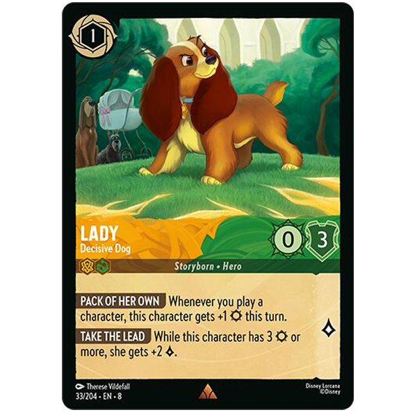 Disney Lorcana TCG - Lady Decisive Dog- 33/204