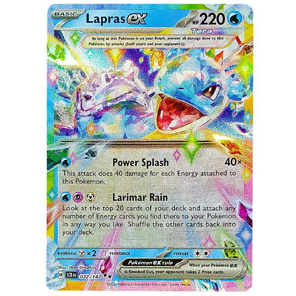 POKÉMON TCG - Lapras EX Ultra Rare - 032/142