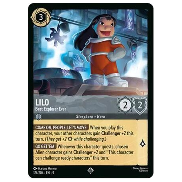 Disney Lorcana TCG - Lilo Best Explorer Ever - 174/204 Hero Stash Disney Lorcana TCG - Lilo Best Explorer Ever - 174/204 Hero Stash