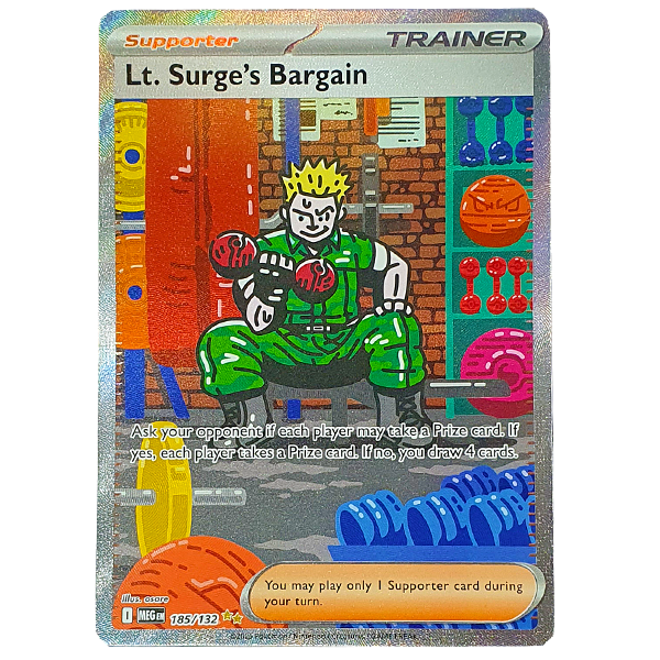 POKÉMON TCG - Lt. Surge's Bargain Special Illustration Rare - 185/132
