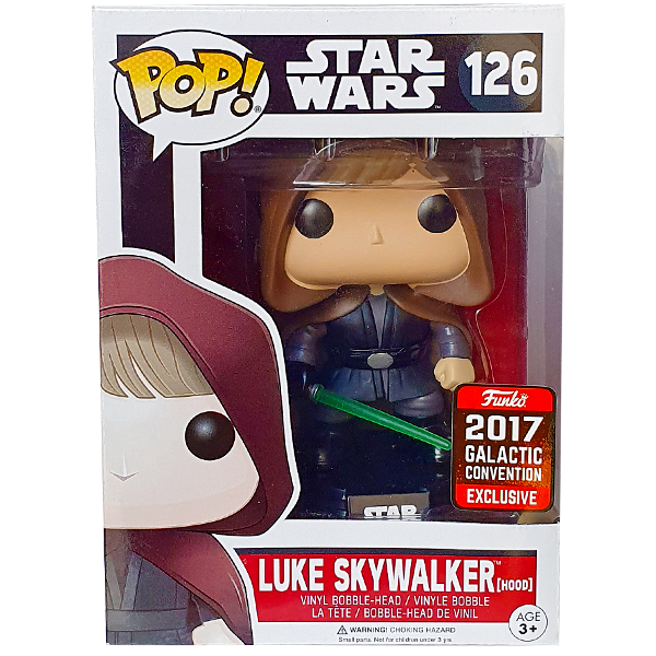 Star Wars - Luke Skywalker (Hood) 2017 SWC Exclusive Pop! Vinyl Figure
