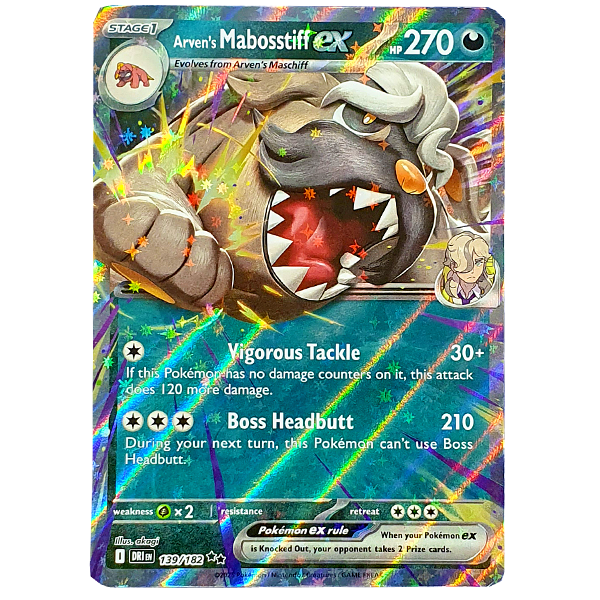 mabosstiff ex pokemon card value POKÉMON TCG - Arven's Mabosstiff ex Ultra Rare
