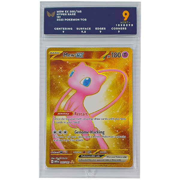 POKÉMON TCG - Mew ex Gold Secret Rare - 205/165 - Ark Graded 9