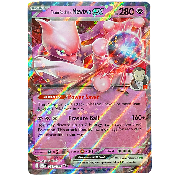 POKÉMON TCG - Team Rocket's Mewtwo ex Ultra Rare - 081/182