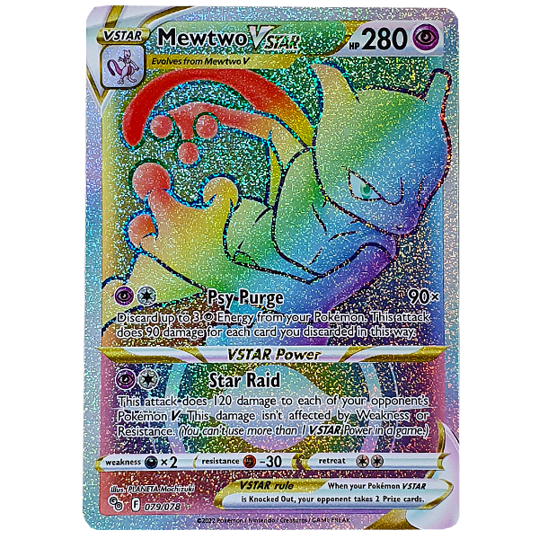 POKÉMON TCG - Mewtwo VStar Hyper Rare - 079/078