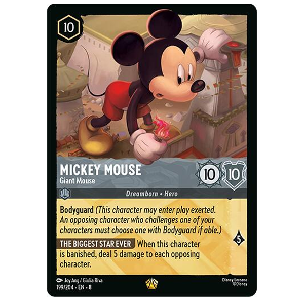 Disney Lorcana TCG - Mickey Mouse Giant Mouse - 199/204