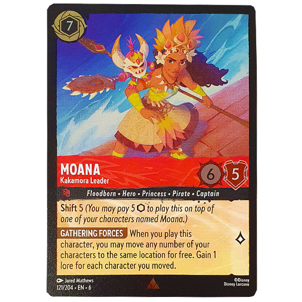 Disney Lorcana TCG - Moana Kakamora Leader - 121/204 - Rare - Cold Foil