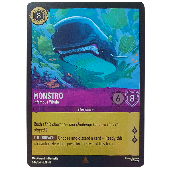 Disney Lorcana TCG - Monstro Infamous Whale - 64/204 - Cold Foil