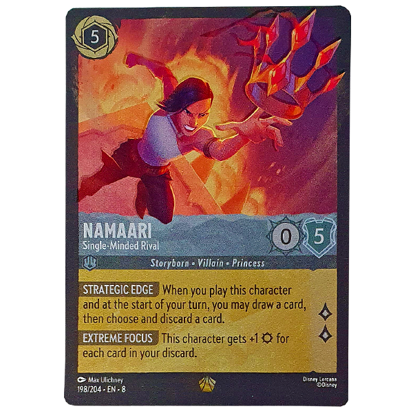 Disney Lorcana TCG - Namaari Single-Minded Rival - 198/204 - Cold Foil