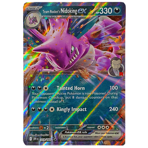 POKÉMON TCG - Team Rocket's Nidoking ex Ultra Rare - 119/182