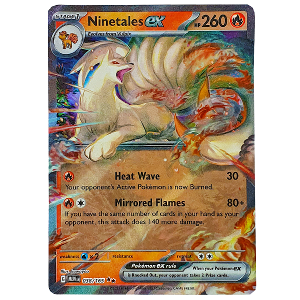 POKÉMON TCG - Ninetales EX Ultra Rare - 038/165