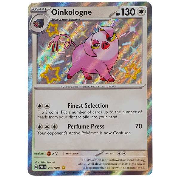 POKÉMON TCG - Oinkologne Shiny Rare - 208/091