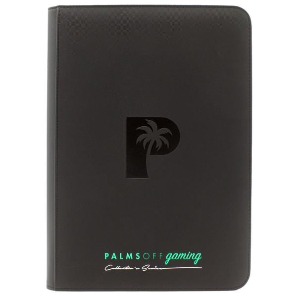 Palms Off Gaming - Collector's Series Top Loader Zip Binder - Black